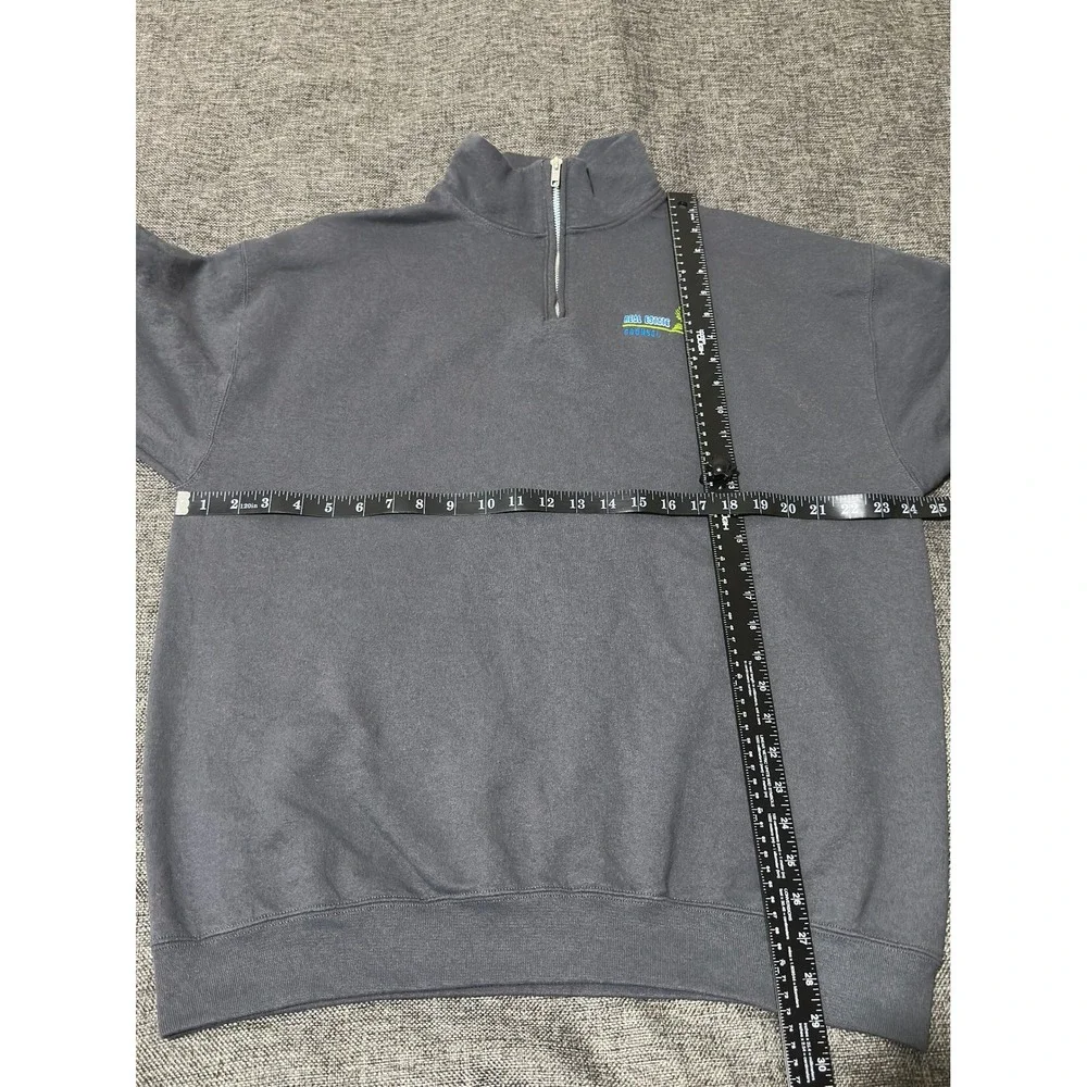 Jerzees Mens XL Quarter Zip Sweatshirt Real Estate Counsel Gray